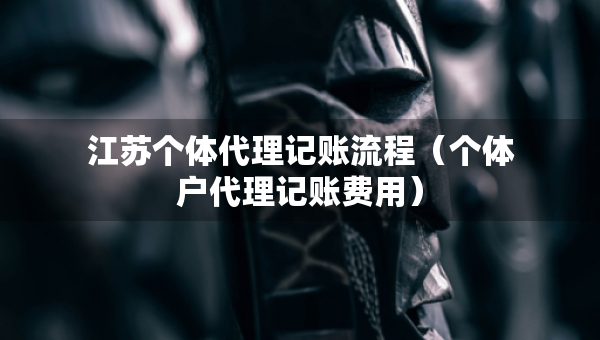 江蘇個體代理記賬流程（個體戶代理記賬費用）