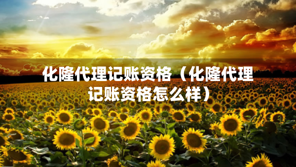 化隆代理記賬資格（化隆代理記賬資格怎么樣）