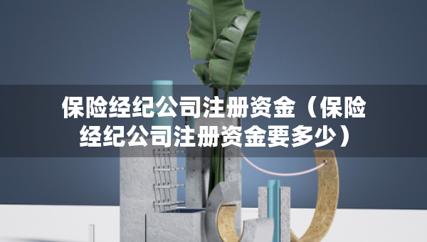 保險(xiǎn)經(jīng)紀(jì)公司注冊(cè)資金（保險(xiǎn)經(jīng)紀(jì)公司注冊(cè)資金要多少）