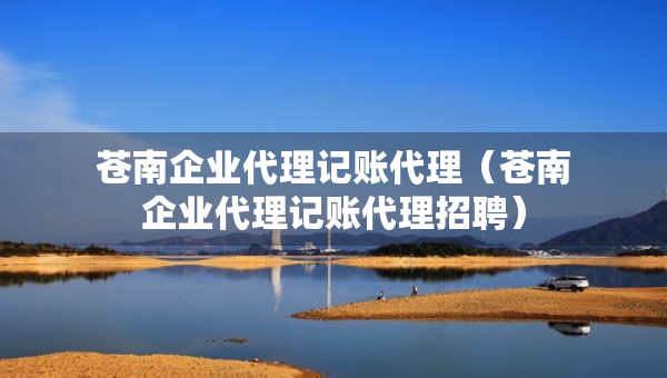 蒼南企業(yè)代理記賬代理（蒼南企業(yè)代理記賬代理招聘）