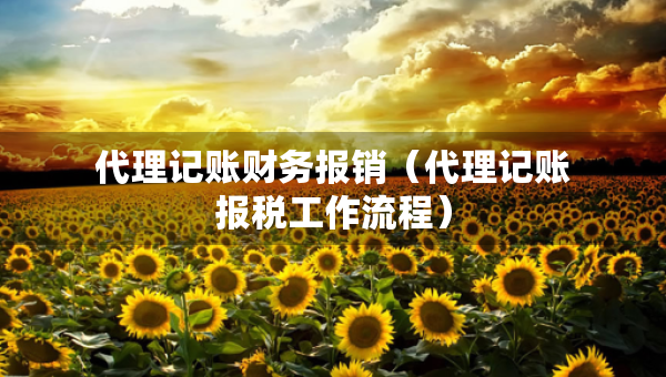 代理記賬財(cái)務(wù)報(bào)銷（代理記賬報(bào)稅工作流程）