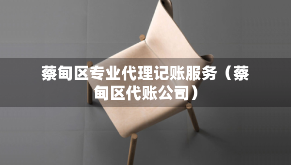 蔡甸區(qū)專業(yè)代理記賬服務(wù)（蔡甸區(qū)代賬公司）