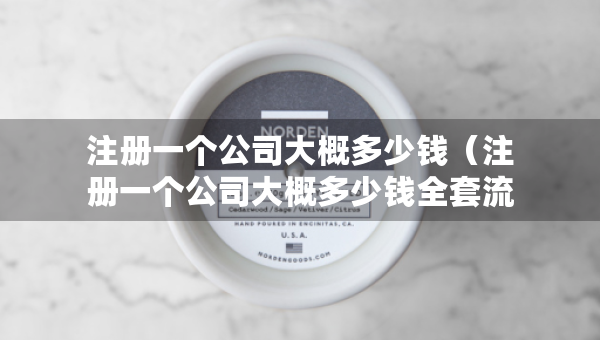 注冊一個公司大概多少錢（注冊一個公司大概多少錢全套流程）