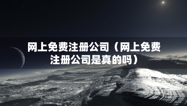 網(wǎng)上免費注冊公司（網(wǎng)上免費注冊公司是真的嗎）