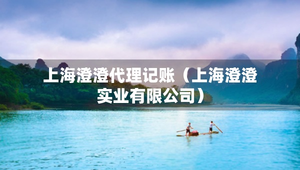 上海澄澄代理記賬（上海澄澄實(shí)業(yè)有限公司）