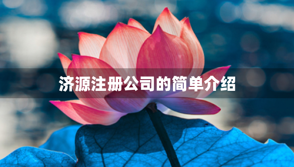 濟(jì)源注冊(cè)公司的簡(jiǎn)單介紹