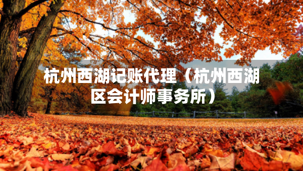 杭州西湖記賬代理（杭州西湖區(qū)會計師事務(wù)所）