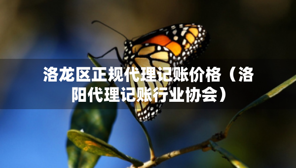 洛龍區(qū)正規(guī)代理記賬價格（洛陽代理記賬行業(yè)協(xié)會）